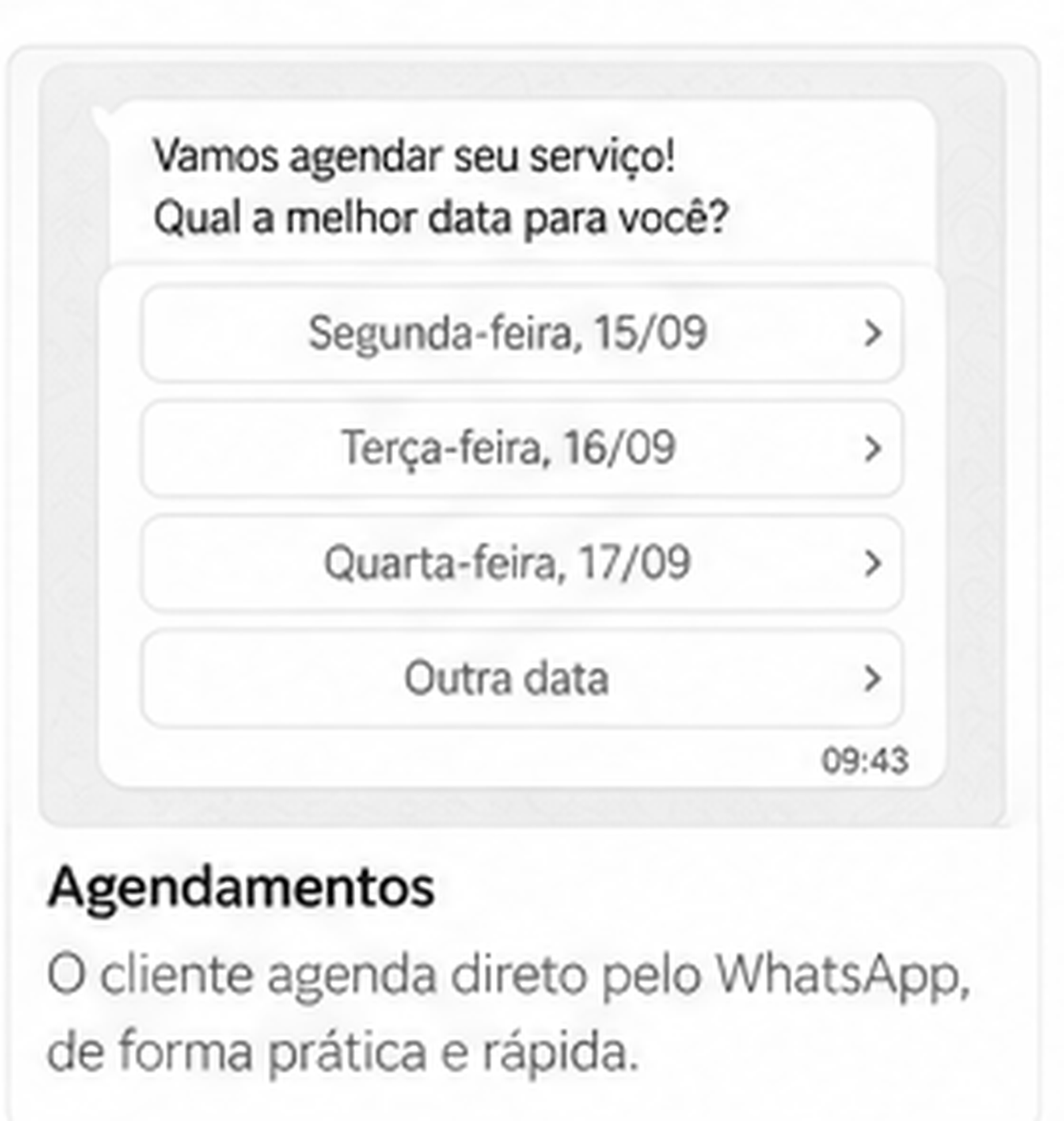 Agendamento pelo Atendly